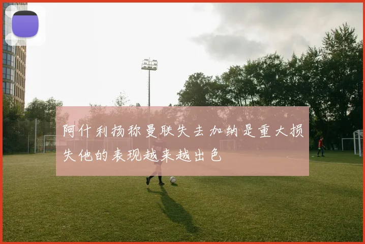 阿什利扬称曼联失去加纳是重大损失他的表现越来越出色